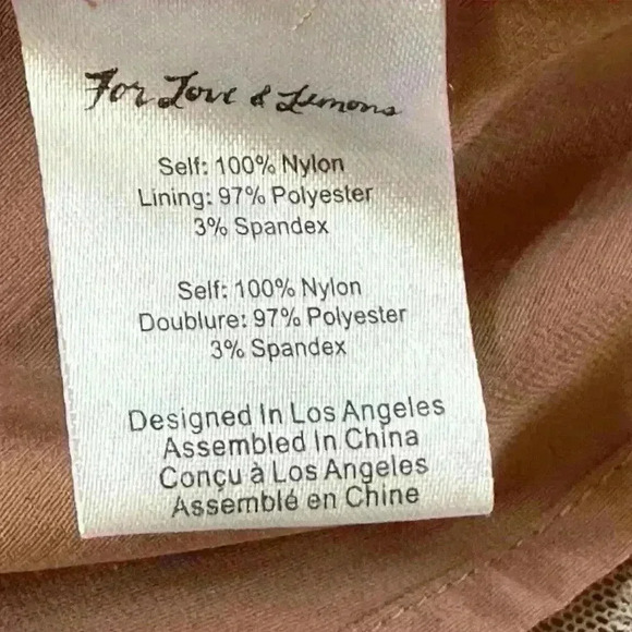 For Love & Lemons “Temecula Mini Dress” Large New Without Tags - Picture 14 of 14